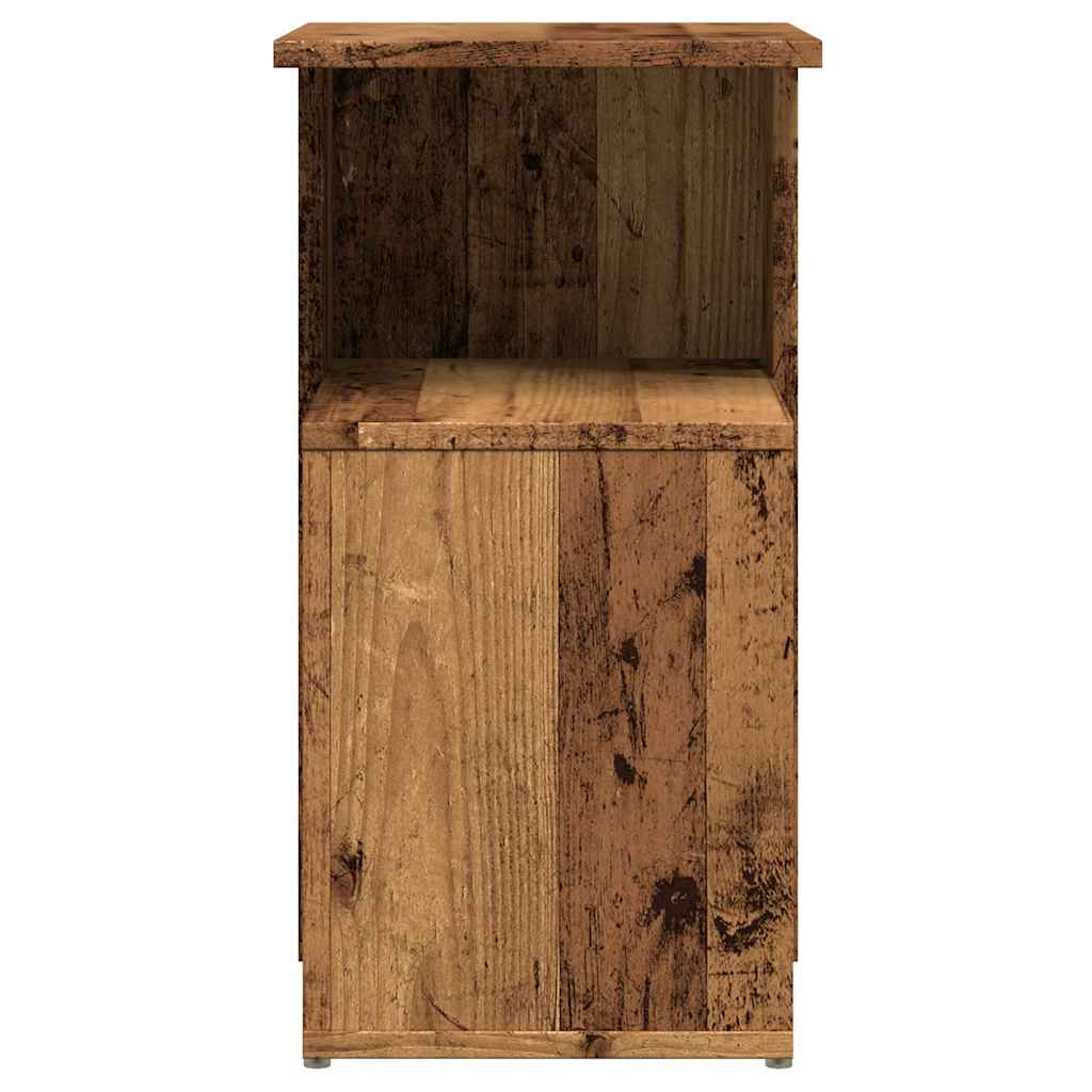 vidaXL Side Table Old Wood 36x30x56 cm Engineered Wood 5