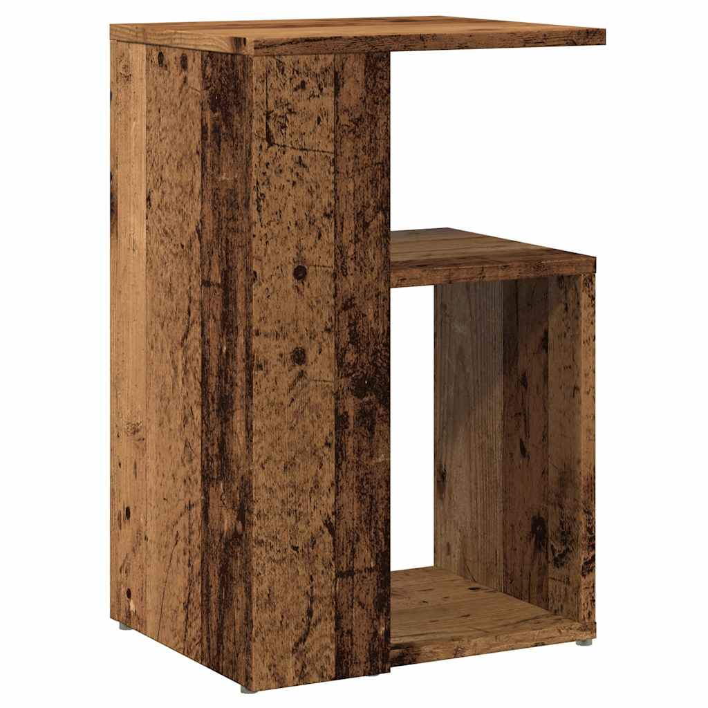 vidaXL Side Table Old Wood 36x30x56 cm Engineered Wood 6