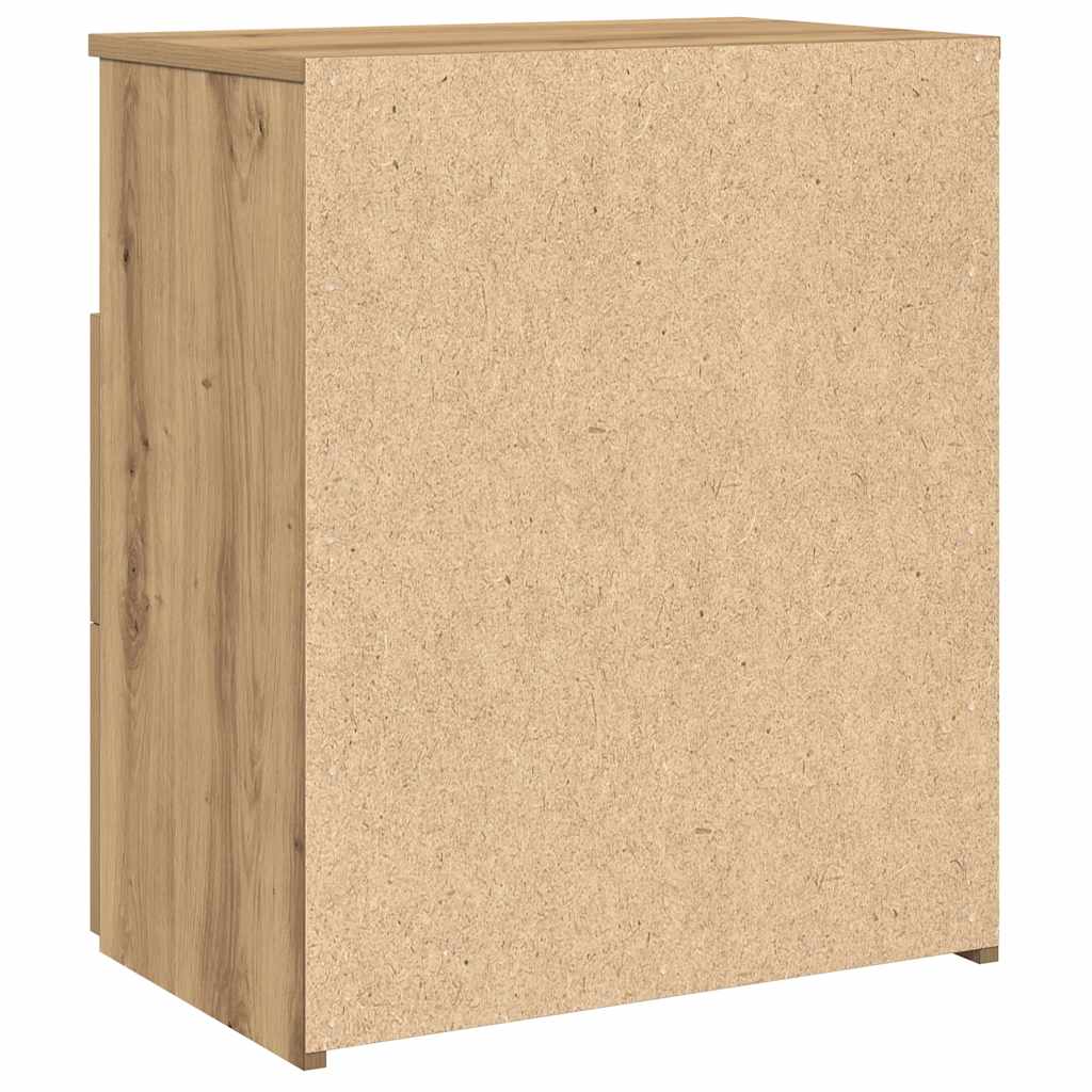vidaXL Bedside Cabinet Artisan Oak 50x32x60cm Engineered Wood 6