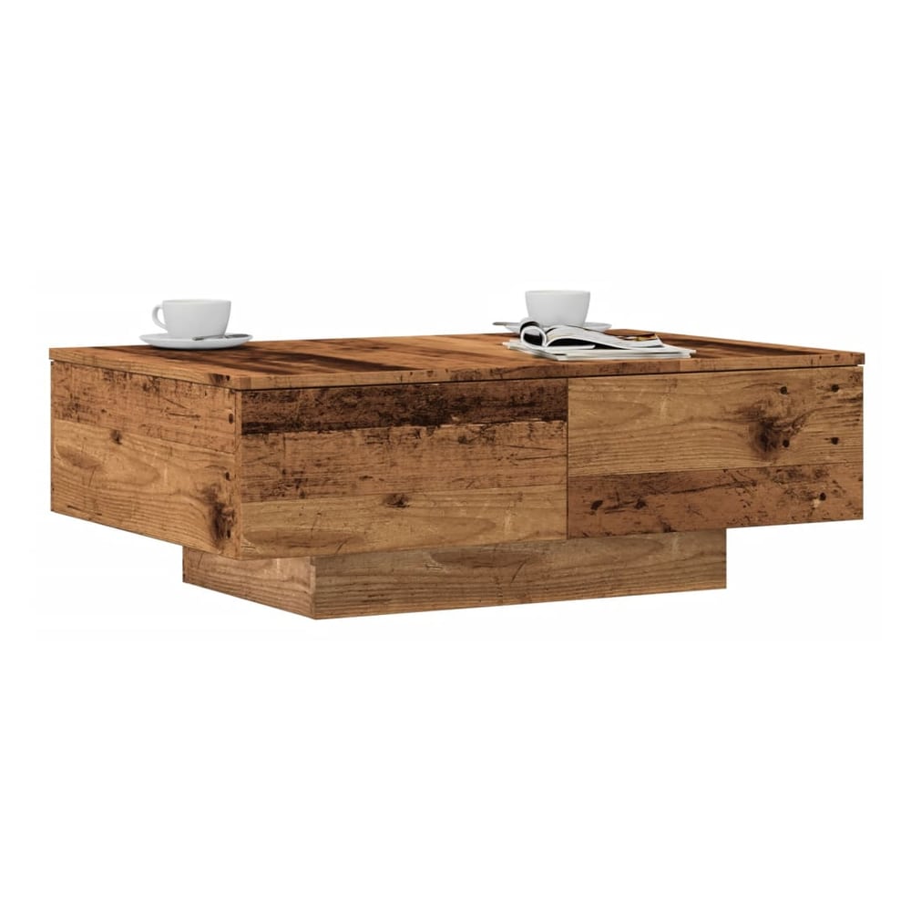 Coffee Table Engineered Wood Width 90 cm Old wood 31 cm 60 cm