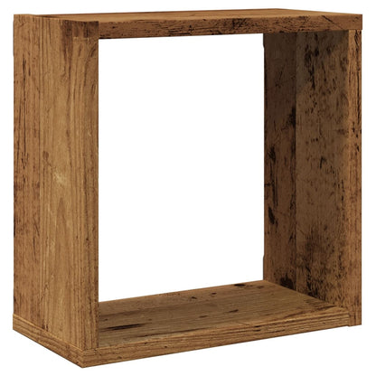 vidaXL Wall Cube Shelves 6 pcs Old Wood 30x15x30 cm Engineered Wood 4