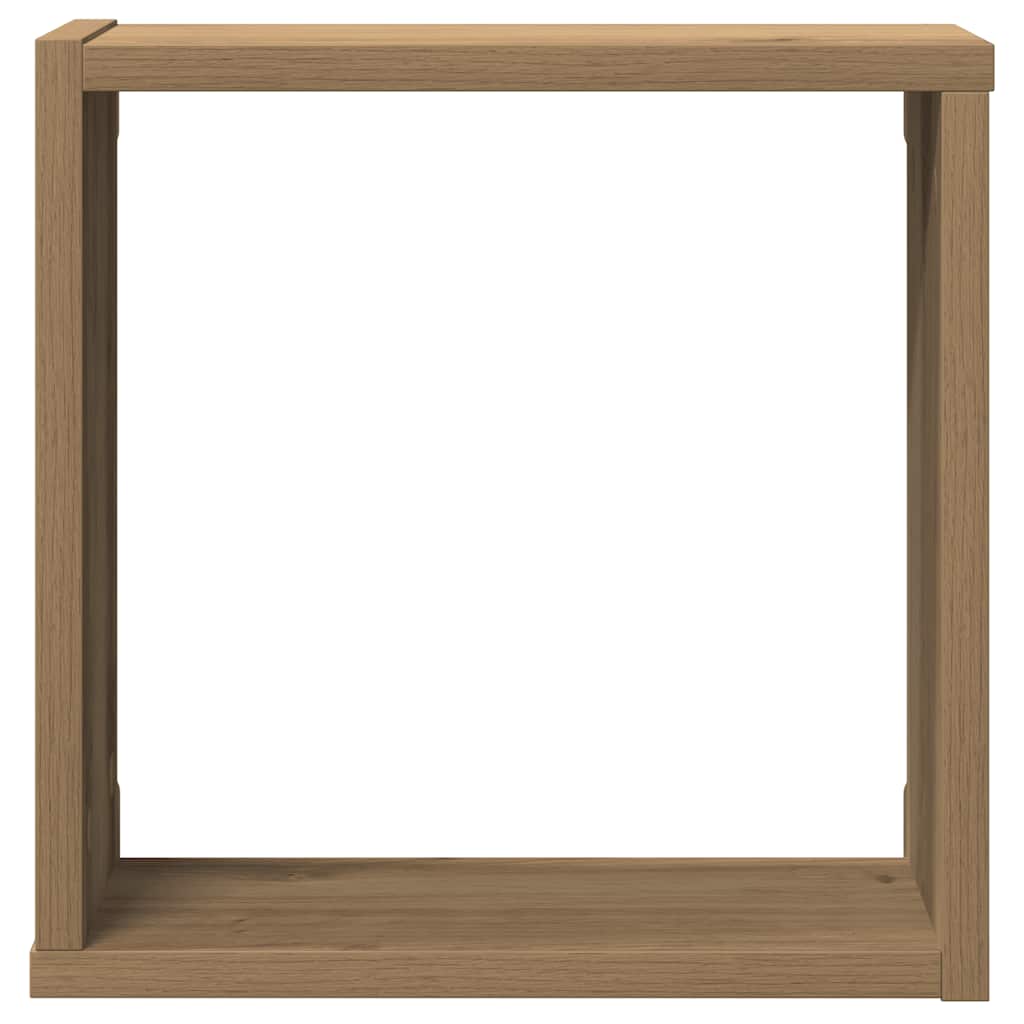 vidaXL Wall Cube Shelves 6 pcs Artisan Oak 30x15x30 cm Engineered Wood 5