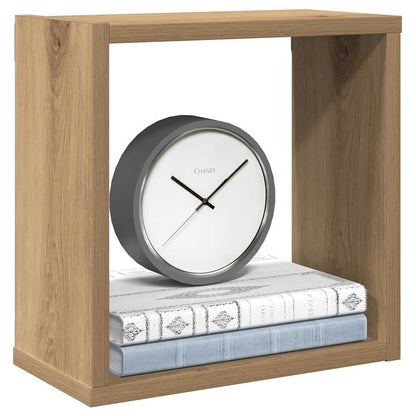 vidaXL Wall Cube Shelves 6 pcs Artisan Oak 30x15x30 cm Engineered Wood 1
