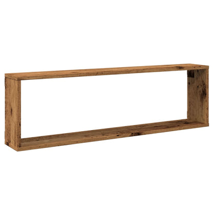 vidaXL Wall Cube Shelves 4 pcs Old Wood 100x15x30 cm Engineered Wood 4