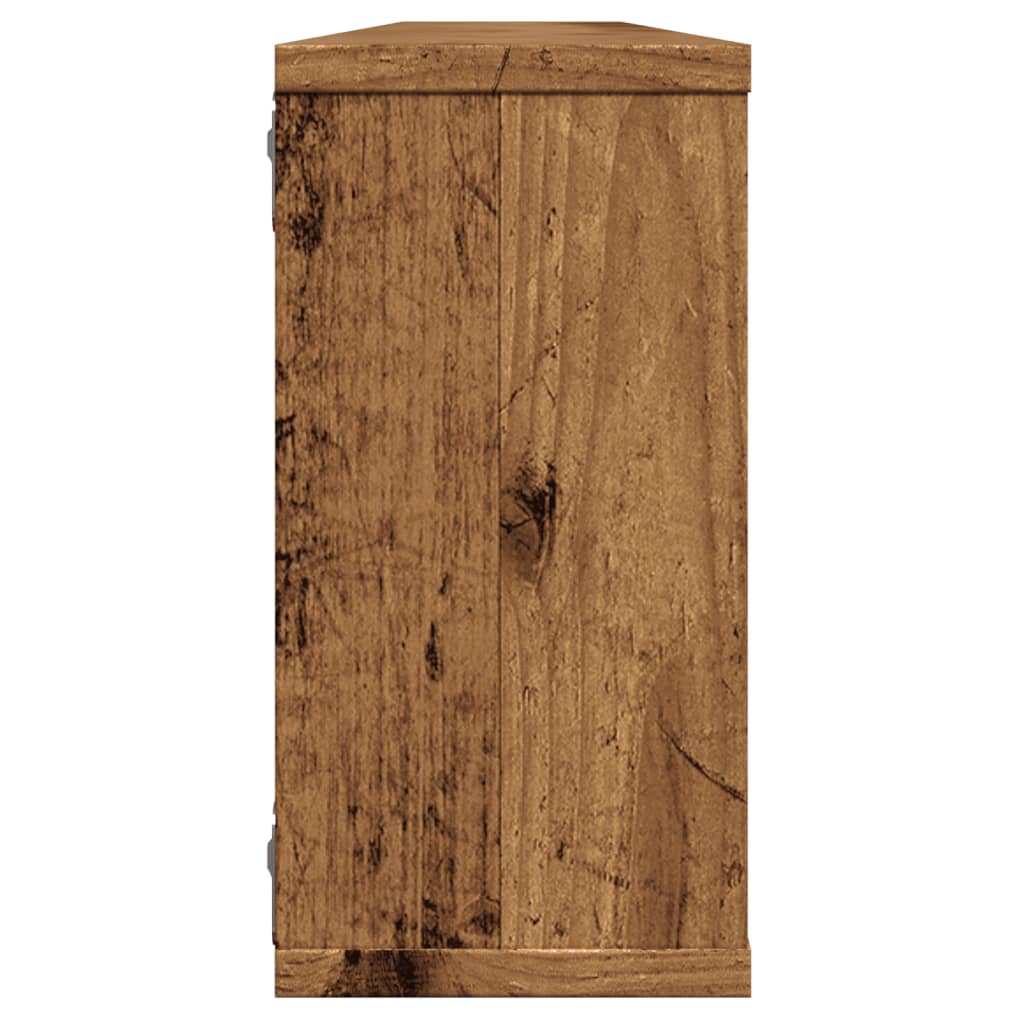 vidaXL Wall Cube Shelves 4 pcs Old Wood 100x15x30 cm Engineered Wood 6