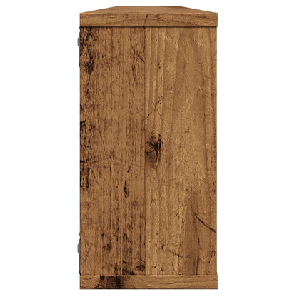 vidaXL Wall Cube Shelves 4 pcs Old Wood 100x15x30 cm Engineered Wood 6