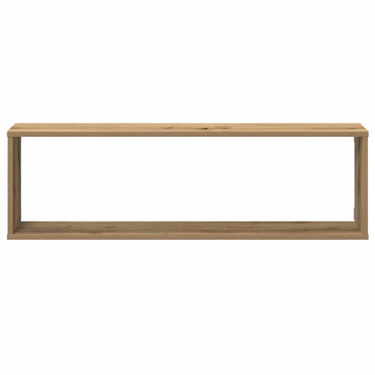 vidaXL Wall Cube Shelves 4 pcs Artisan Oak 100x15x30 cm Engineered Wood 5