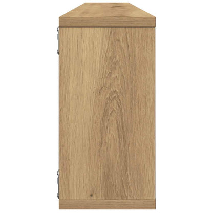 vidaXL Wall Cube Shelves 4 pcs Artisan Oak 100x15x30 cm Engineered Wood 6