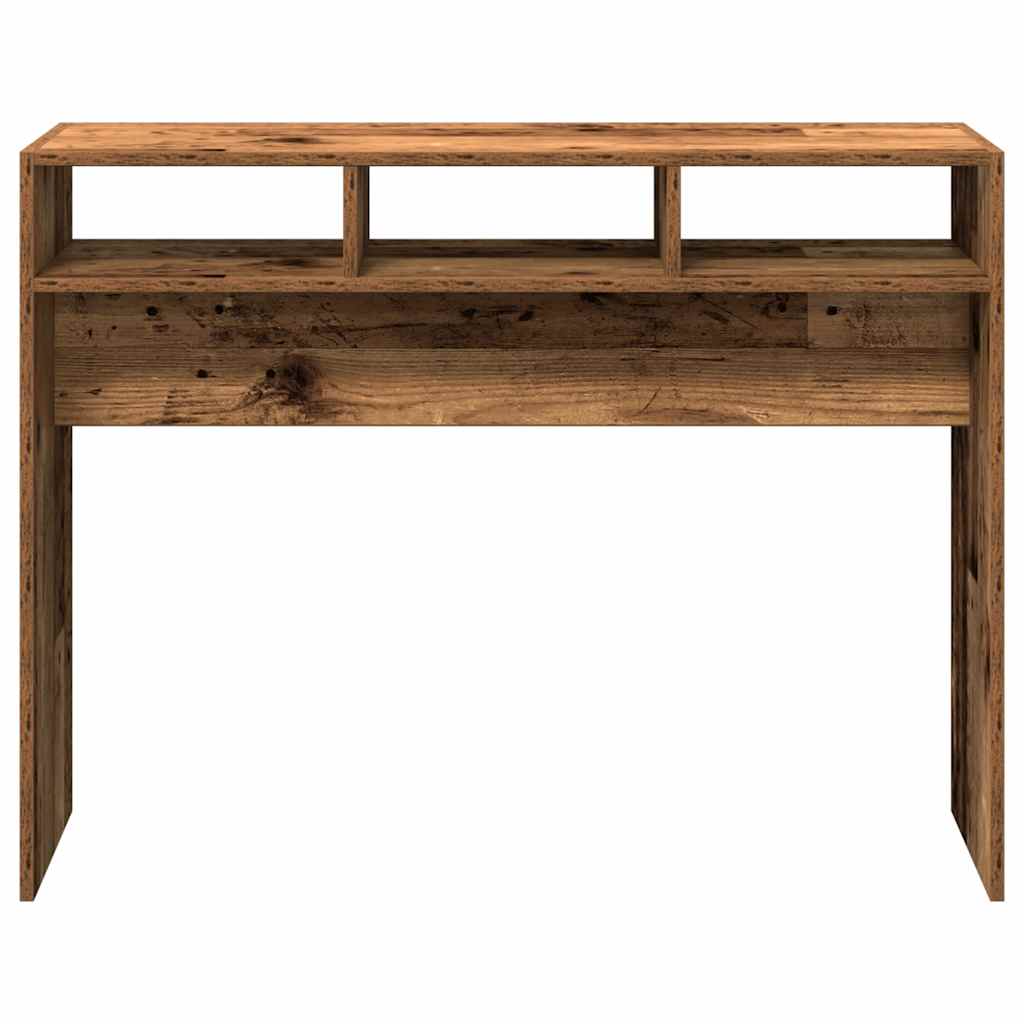 vidaXL Console Table Old Wood 105x30x80 cm Engineered Wood 4