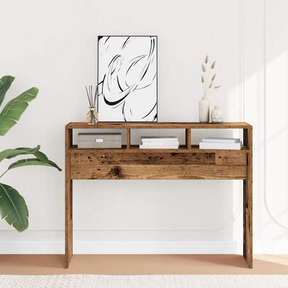 vidaXL Console Table Old Wood 105x30x80 cm Engineered Wood 1