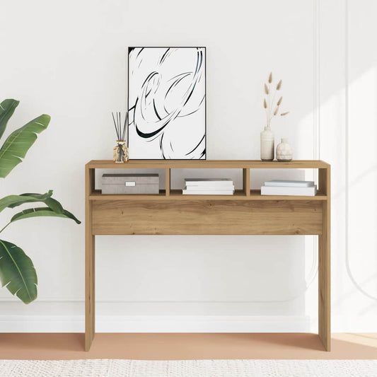Console Table 105x30x80 cm Engineered Wood Artisan oak