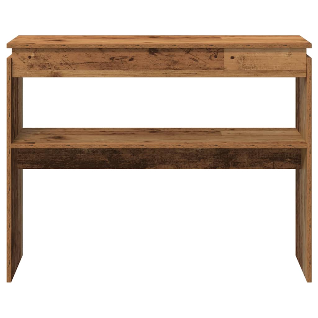 vidaXL Console Table Old Wood 102x30x80 cm Engineered Wood 4