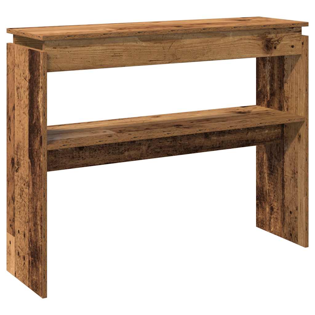 vidaXL Console Table Old Wood 102x30x80 cm Engineered Wood 5