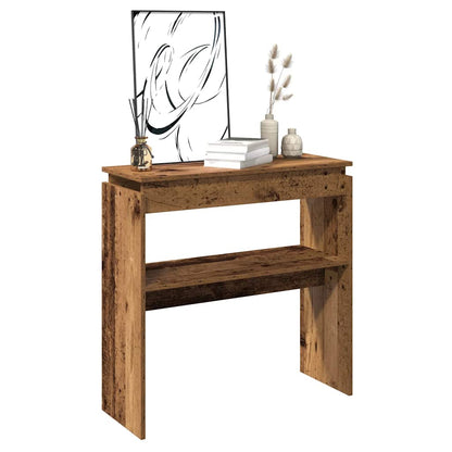 vidaXL Console Table Old Wood 102x30x80 cm Engineered Wood 1