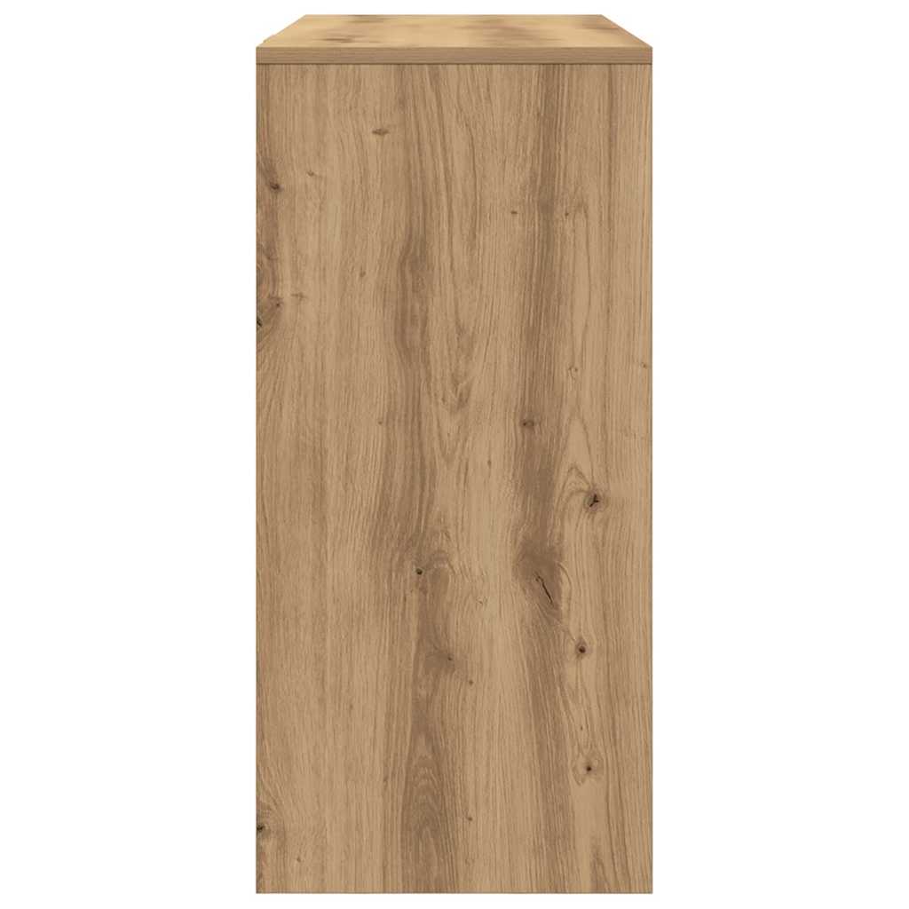 vidaXL Desk Artisan Oak 102.5x35x75 cm Engineered Wood 6
