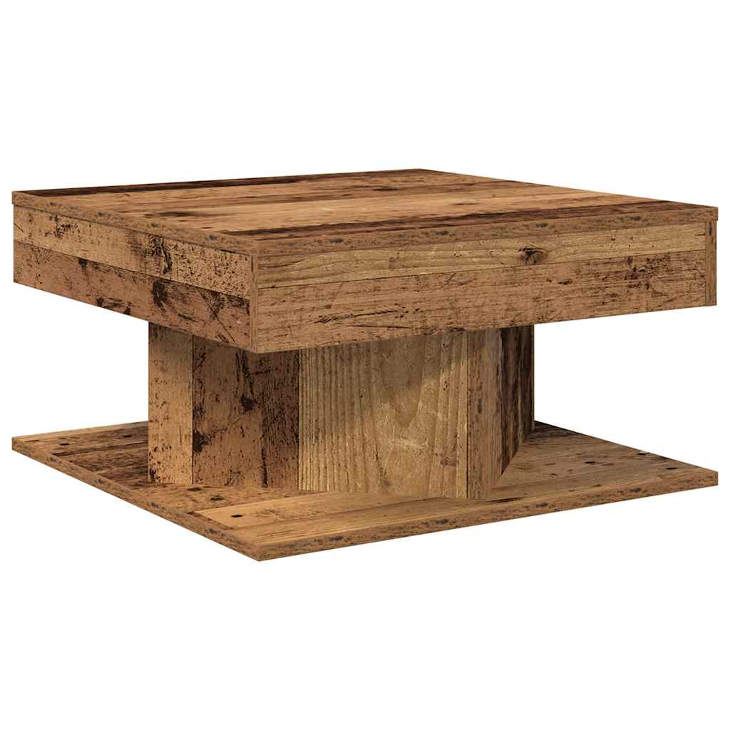 vidaXL Coffee Table Old Wood 55x55x30 cm Engineered Wood 2