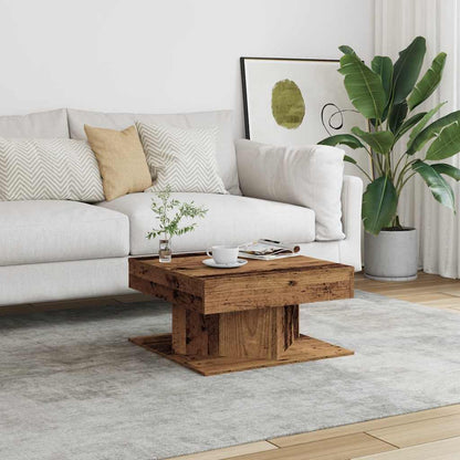 vidaXL Coffee Table Old Wood 55x55x30 cm Engineered Wood 3