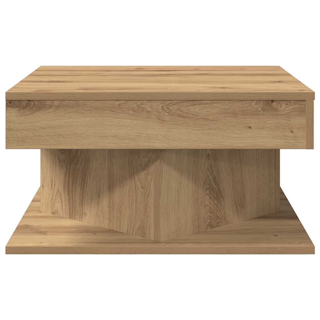 vidaXL Coffee Table Artisan Oak 55x55x30 cm Engineered Wood 4