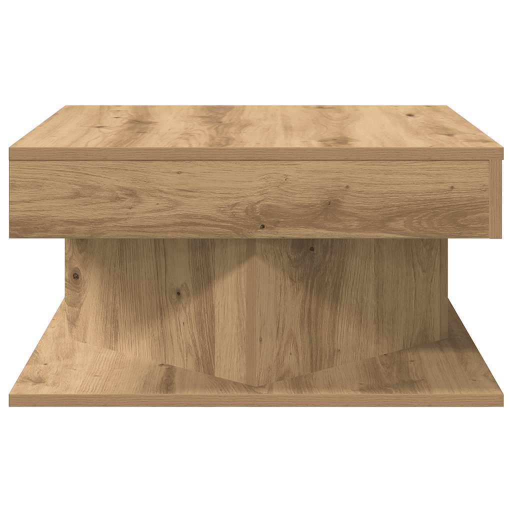 vidaXL Coffee Table Artisan Oak 55x55x30 cm Engineered Wood 5