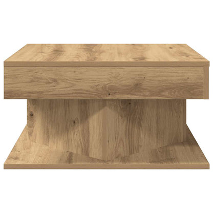 vidaXL Coffee Table Artisan Oak 55x55x30 cm Engineered Wood 5