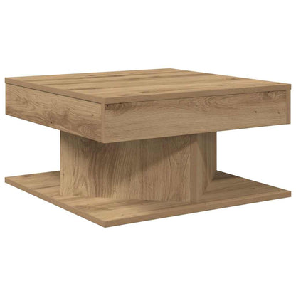vidaXL Coffee Table Artisan Oak 55x55x30 cm Engineered Wood 6