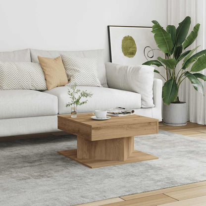 vidaXL Coffee Table Artisan Oak 55x55x30 cm Engineered Wood 1