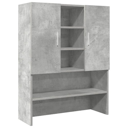 vidaXL Washing Machine Cabinet Concrete Grey 70.5x25.5x90 cm 2