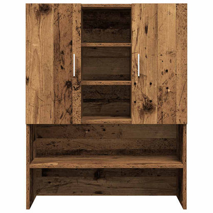 vidaXL Washing Machine Cabinet Old Wood 70.5x25.5x90 cm 4