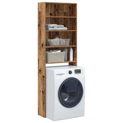 vidaXL Washing Machine Cabinet Old Wood 64x24x190 cm 1