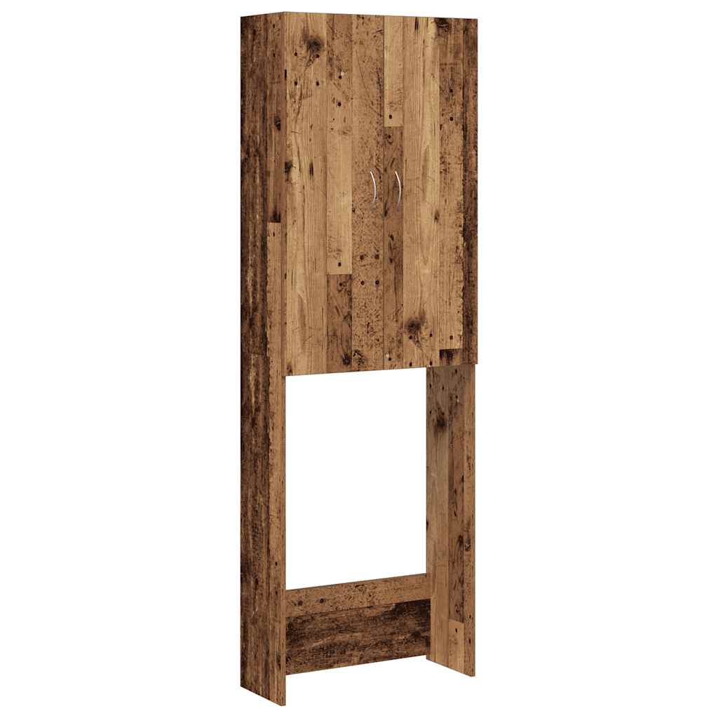 vidaXL Washing Machine Cabinet Old Wood 64x25.5x190 cm 2