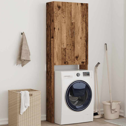 vidaXL Washing Machine Cabinet Old Wood 64x25.5x190 cm 5