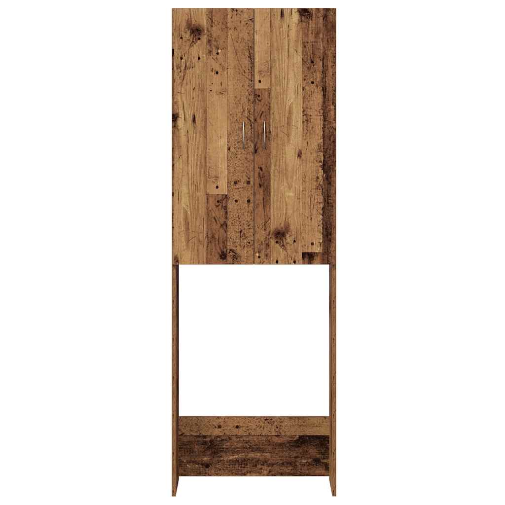 vidaXL Washing Machine Cabinet Old Wood 64x25.5x190 cm 6