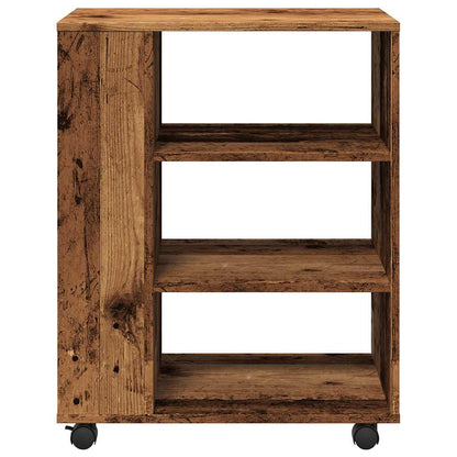 vidaXL Rolling Cabinet Old Wood 60x35x75 cm Engineered Wood 5