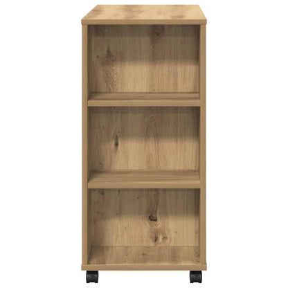 vidaXL Rolling Cabinet Artisan Oak 60x35x75 cm Engineered Wood 6
