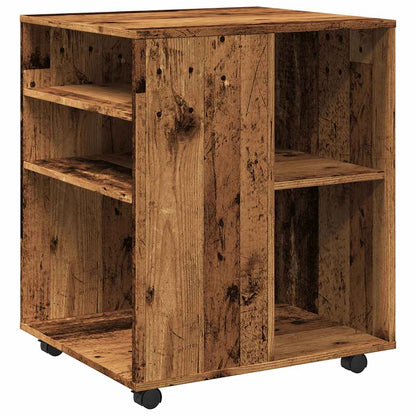 vidaXL Rolling Cabinet Old Wood 60x53x72 cm Engineered Wood 2