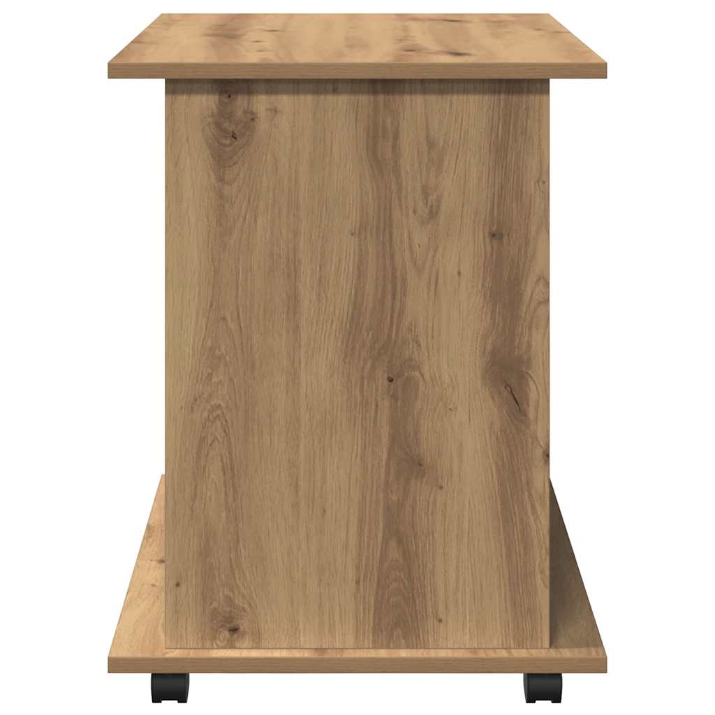vidaXL Rolling Cabinet Artisan Oak 60x45x60 cm Engineered Wood 6