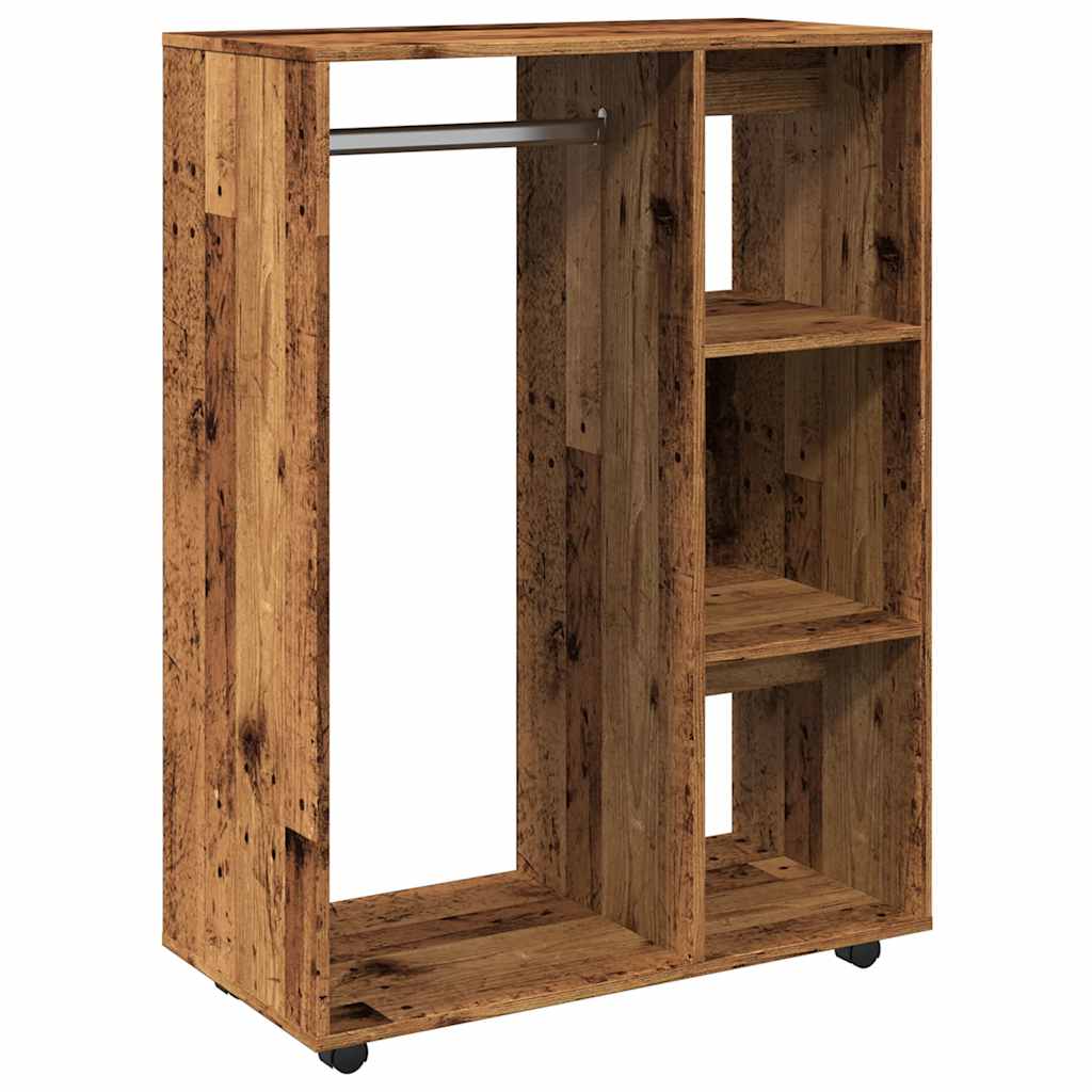 vidaXL Wardrobe Old Wood 80x40x110 cm Engineered Wood 2
