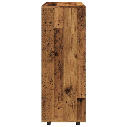 vidaXL Wardrobe Old Wood 80x40x110 cm Engineered Wood 6