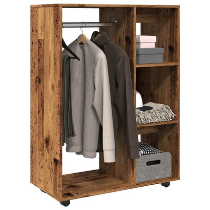vidaXL Wardrobe Old Wood 80x40x110 cm Engineered Wood 1