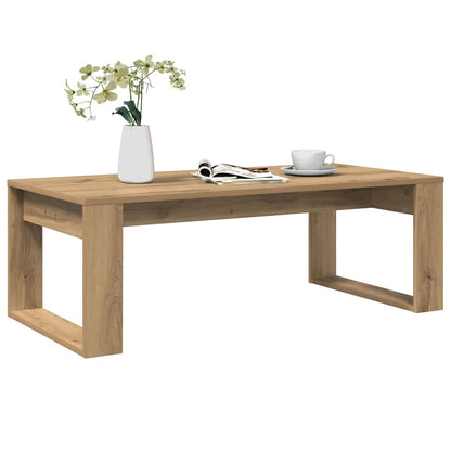 vidaXL Coffee Table Artisan Oak 102x50x35 cm Engineered Wood 3