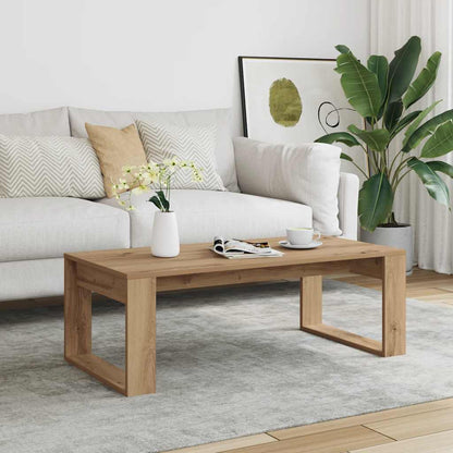 vidaXL Coffee Table Artisan Oak 102x50x35 cm Engineered Wood 1