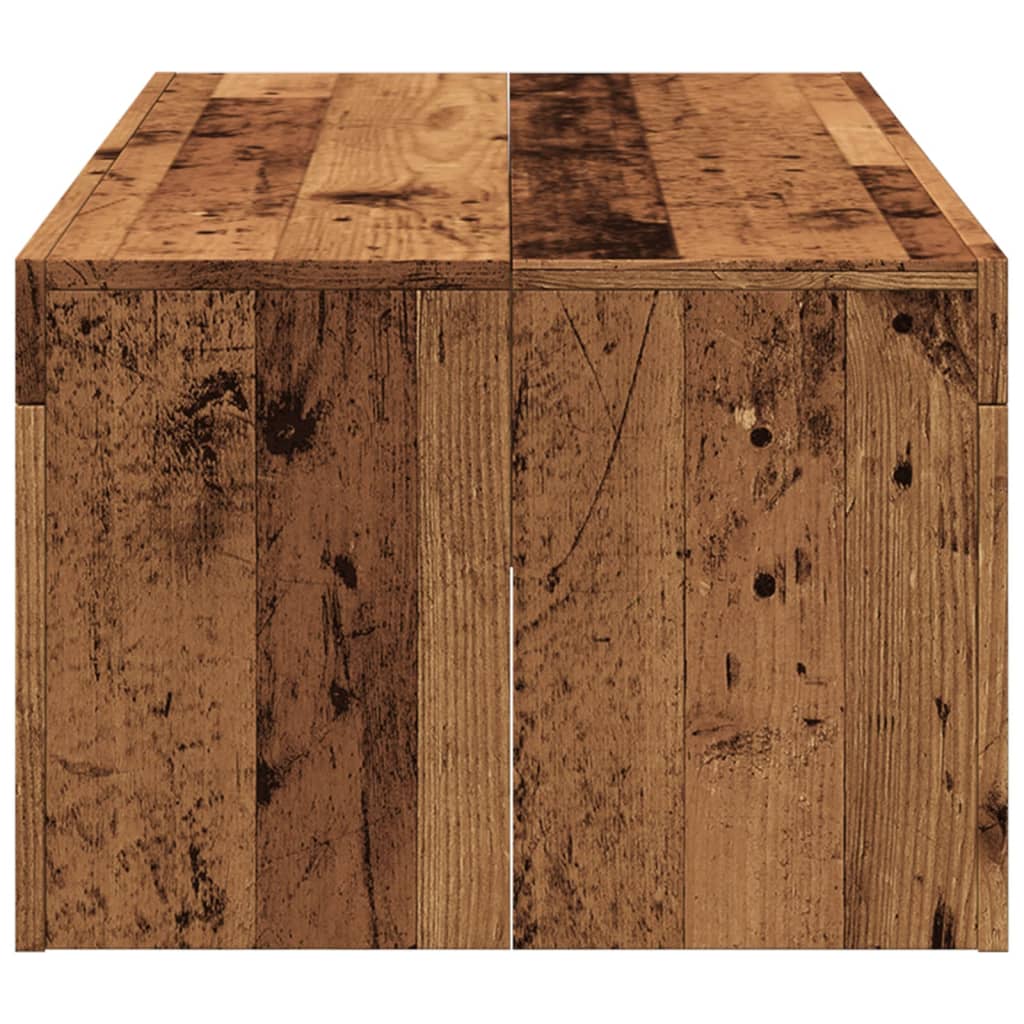 vidaXL Coffee Table Old Wood 102x50x35 cm Engineered Wood 5