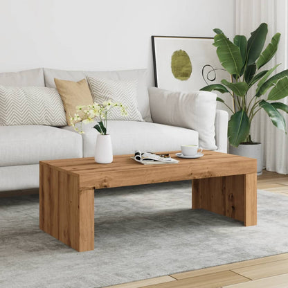Coffee Table 102x50x36 cm Engineered Wood Artisan oak