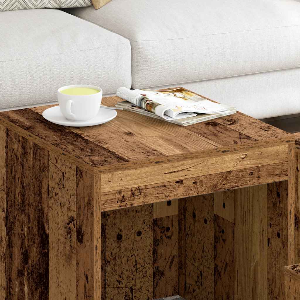 vidaXL Nesting Tables 3 pcs Old Wood Engineered Wood 3