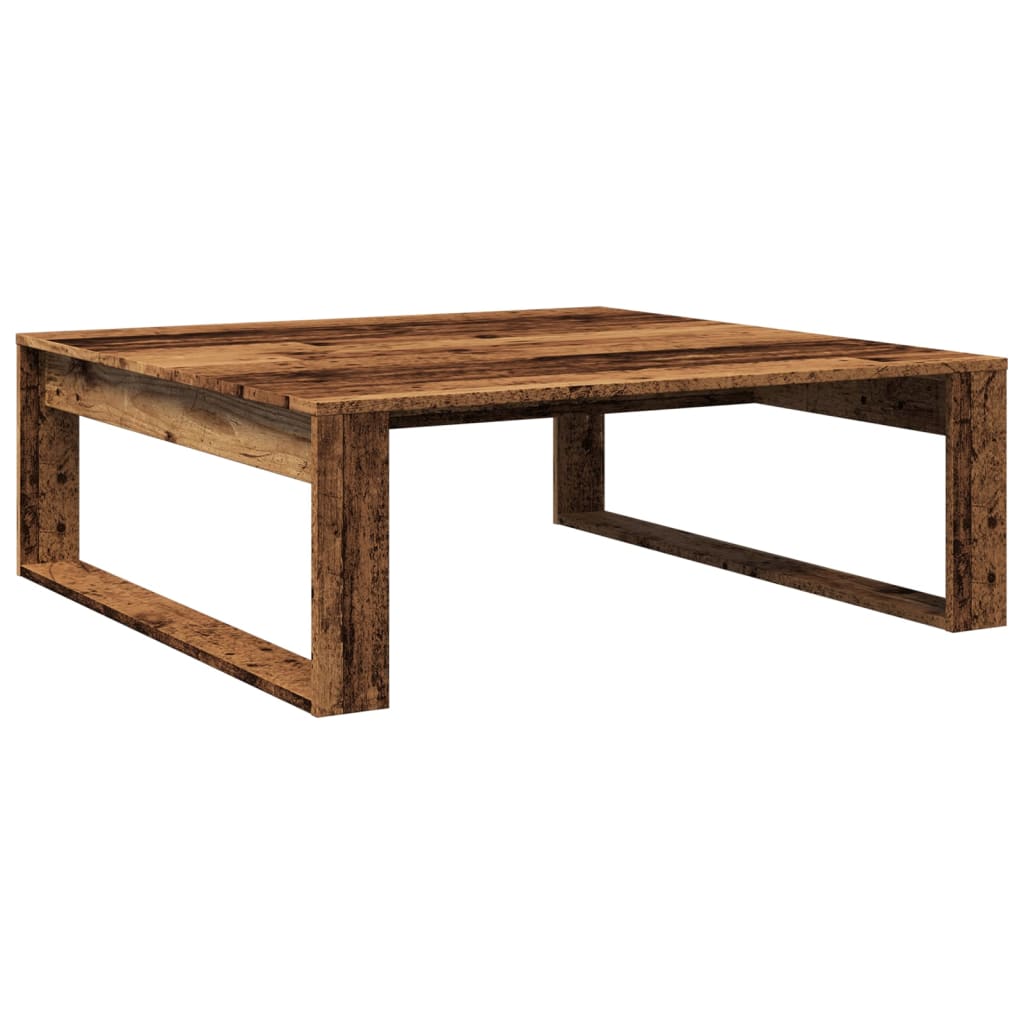 vidaXL Coffee Table Old Wood 100x100x35 cm Engineered Wood 2