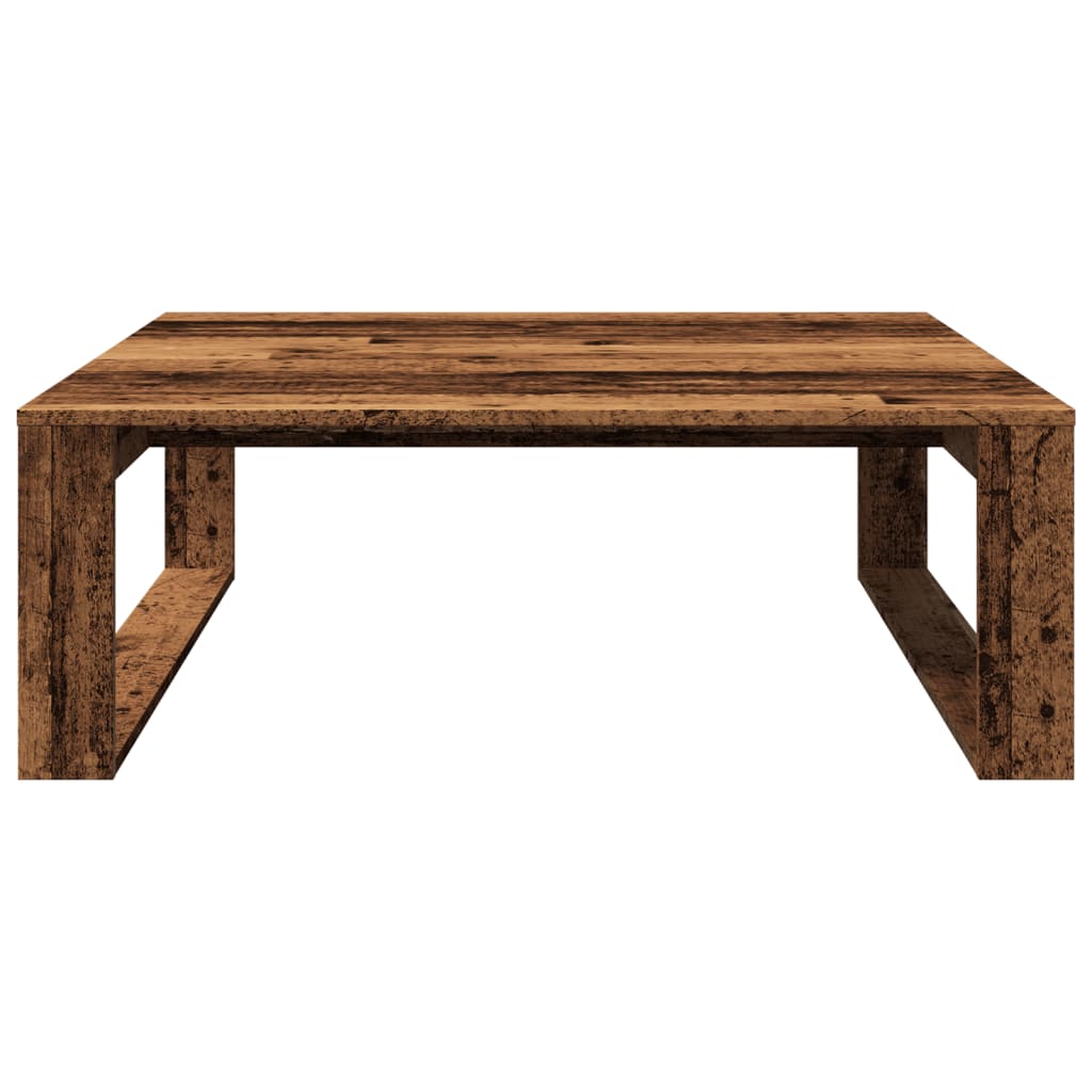 vidaXL Coffee Table Old Wood 100x100x35 cm Engineered Wood 4