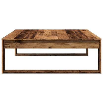 vidaXL Coffee Table Old Wood 100x100x35 cm Engineered Wood 6