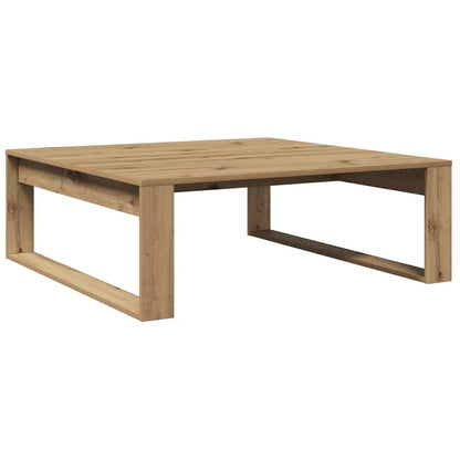 vidaXL Coffee Table Artisan Oak 100x100x35 cm Engineered Wood 2