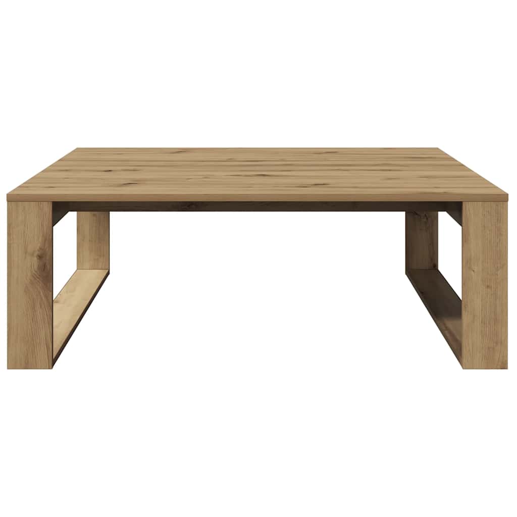 vidaXL Coffee Table Artisan Oak 100x100x35 cm Engineered Wood 4