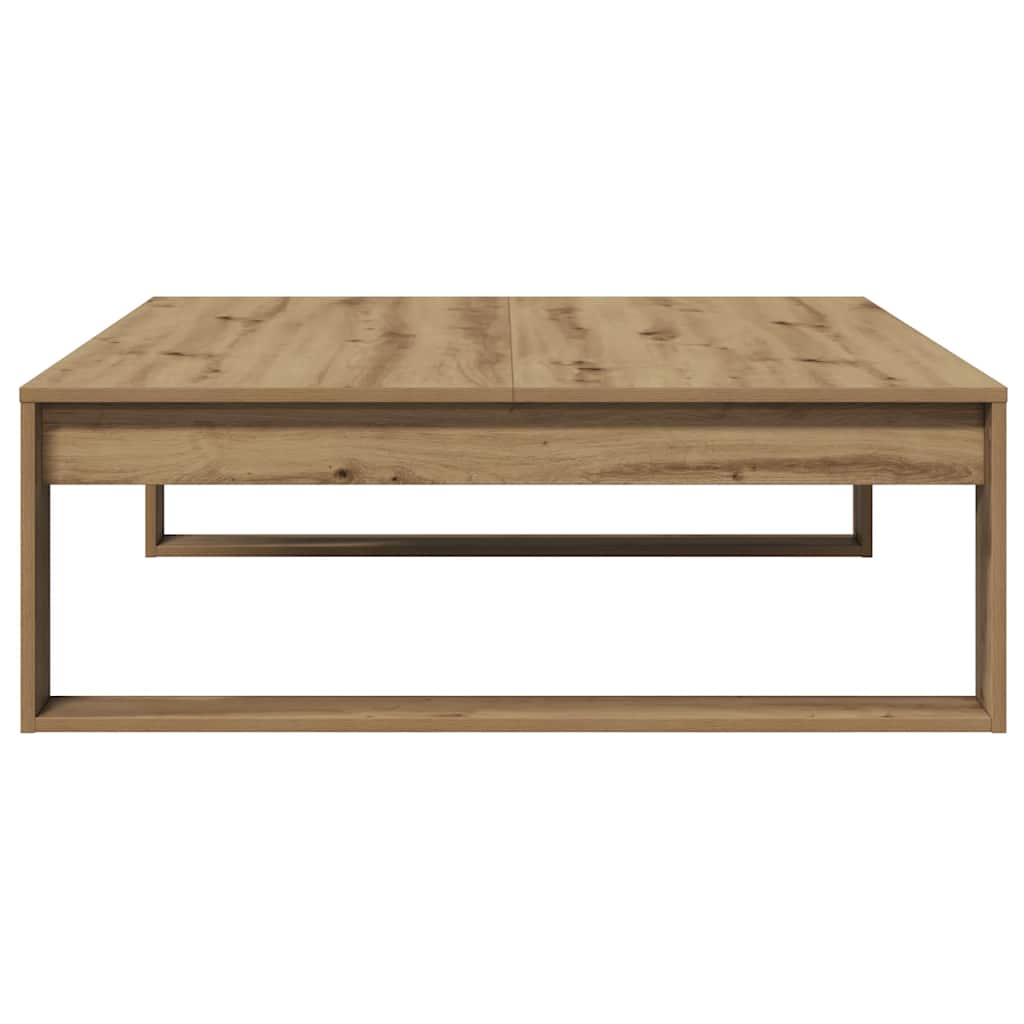 vidaXL Coffee Table Artisan Oak 100x100x35 cm Engineered Wood 6